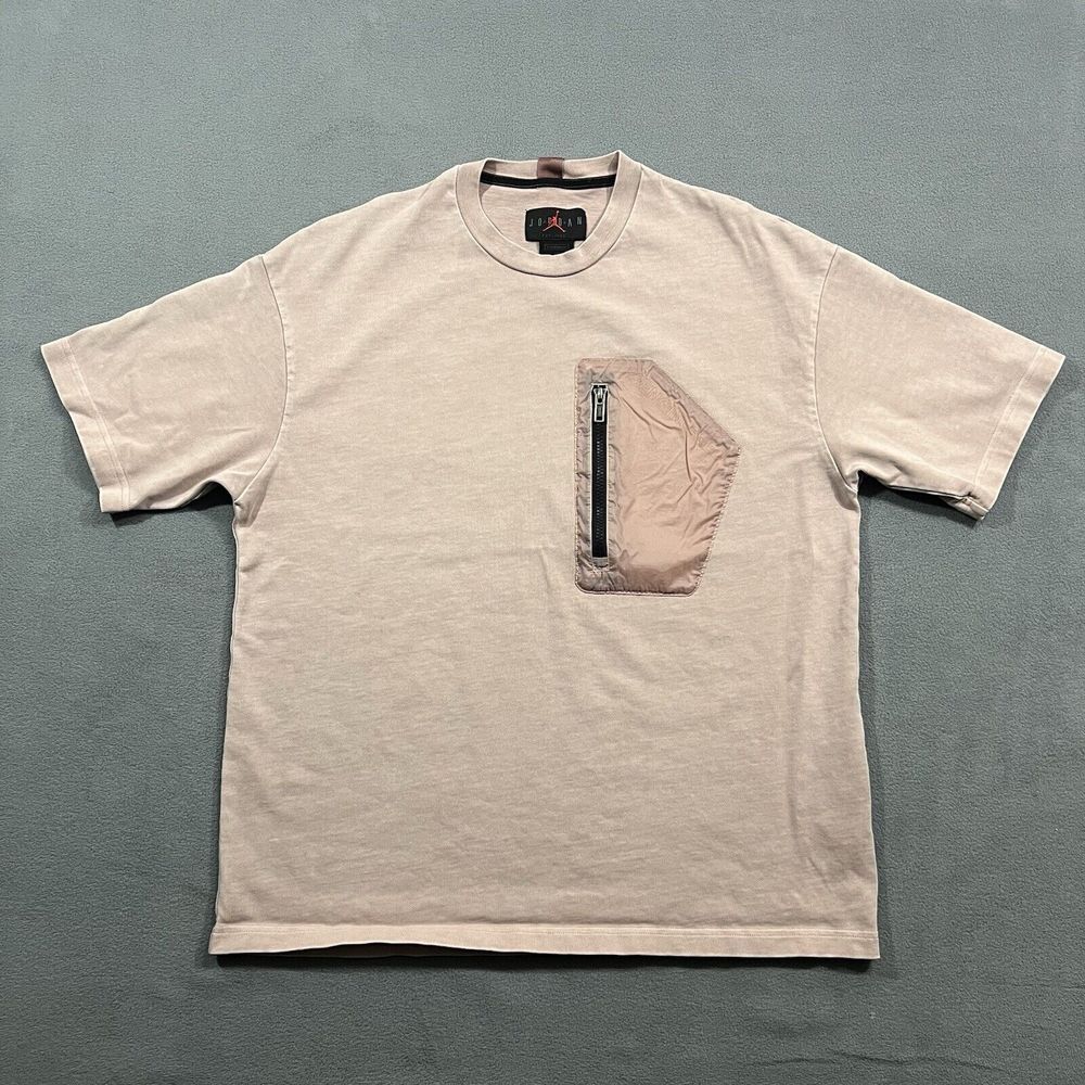 Nike Air Jordan Shirt 23 Engineered‎ Zipper Pocket Mens Medium Pink CK9186-261